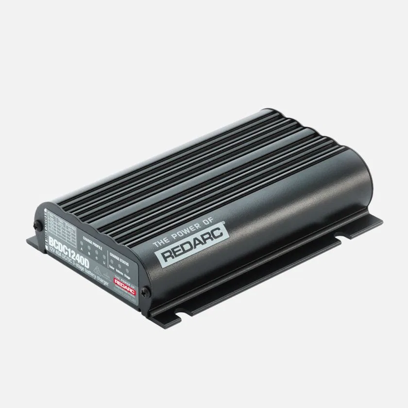 BCDC1240D – REDARC Battery Charger, For 12/ 24 Volt Vehicle Systems Charges From Solar And Alternator 9 To 32 Volt DC...